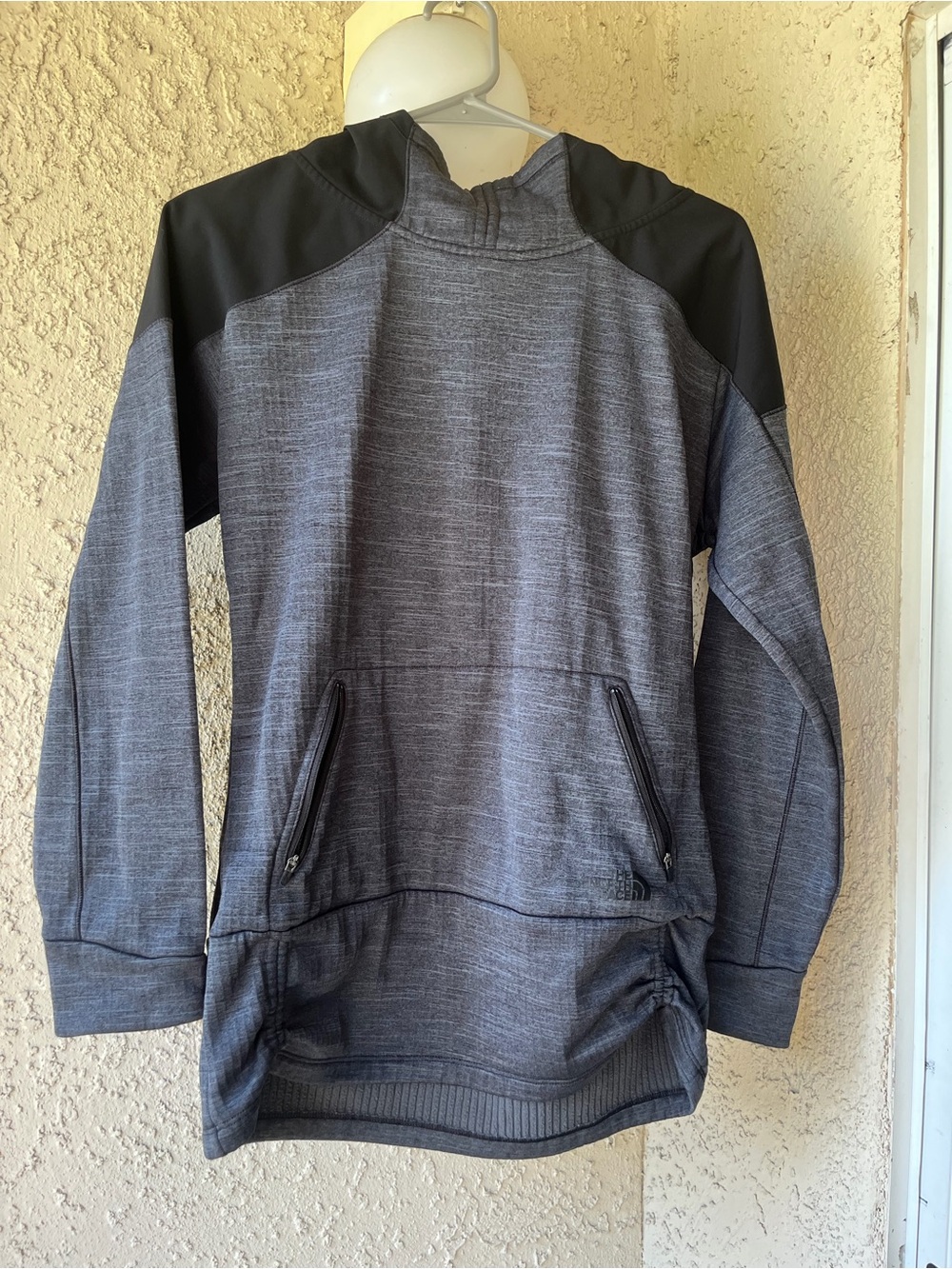 Womens Gray Pullover Hoodie Sweater - Performance Knit
